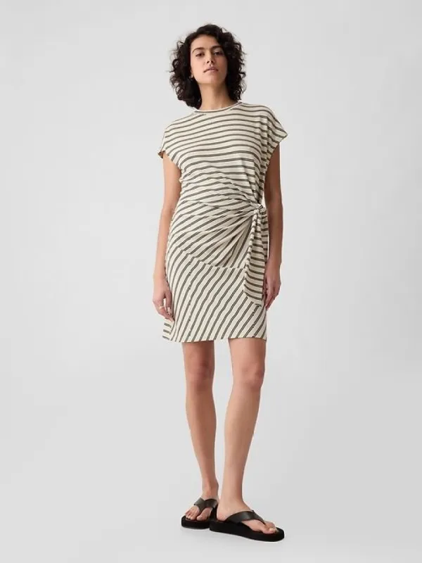 Tie-Knot Mini T-Shirt Dress sold by GAP