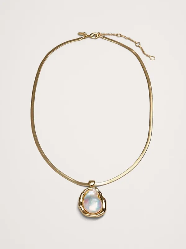 Telaio Baroque Pearl Necklace by Aureus + Argent sold by Banana Republic