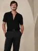 Riviera Mesh Sweater Polo sold by Banana Republic