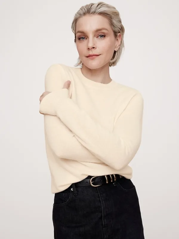 Lightweight Cashmere Crew-Neck Sweater sold by Banana Republic