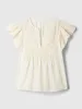 Crinkle Gauze Embroidered Cropped Shirt sold by GAP