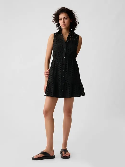 Eyelet Tiered Mini Dress sold by GAP