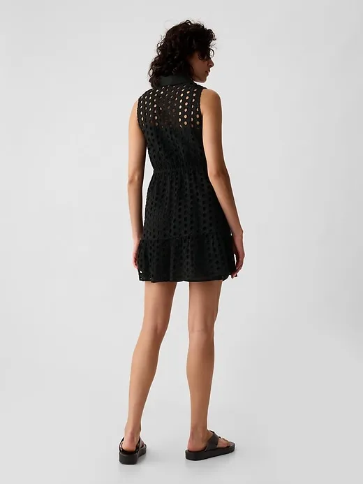 Eyelet Tiered Mini Dress sold by GAP product image thumbnail 2