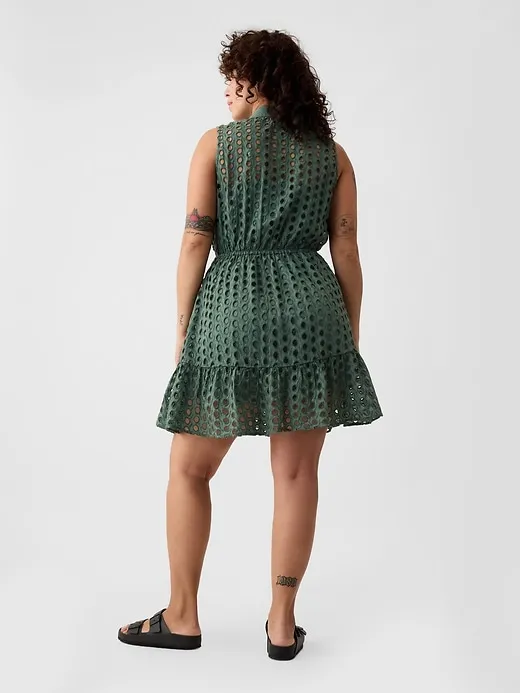 Eyelet Tiered Mini Dress sold by GAP product image thumbnail 5