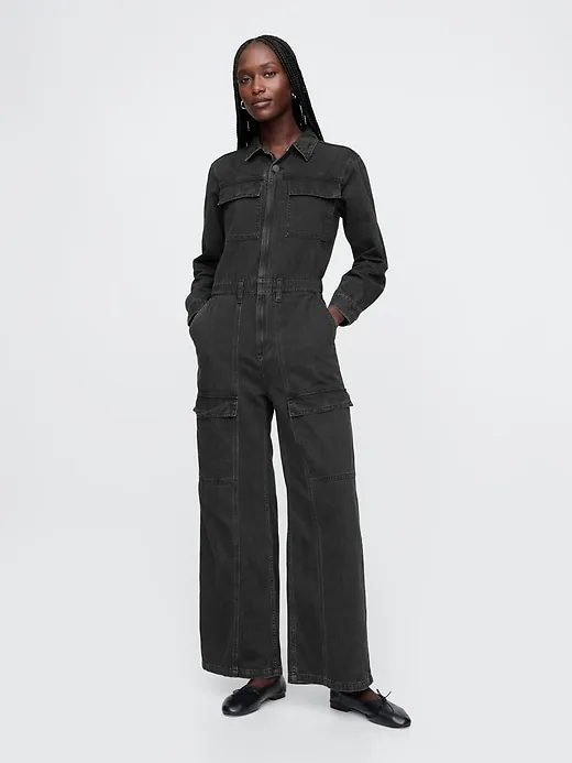 Denim Cargo Jumpsuit sold by GAP