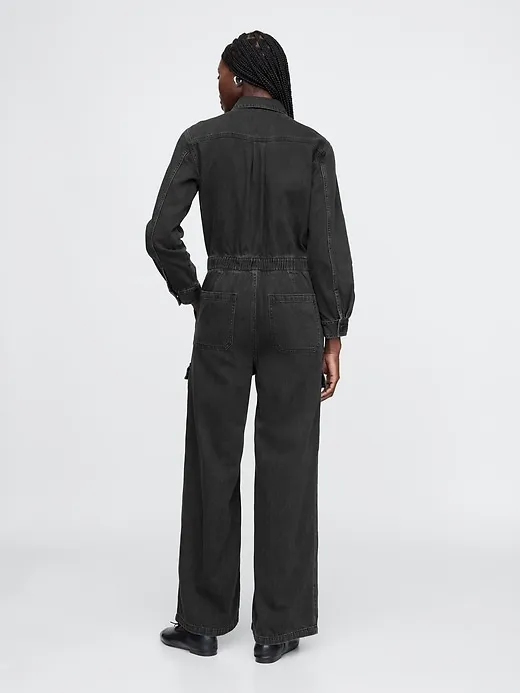 Denim Cargo Jumpsuit sold by GAP product image thumbnail 2
