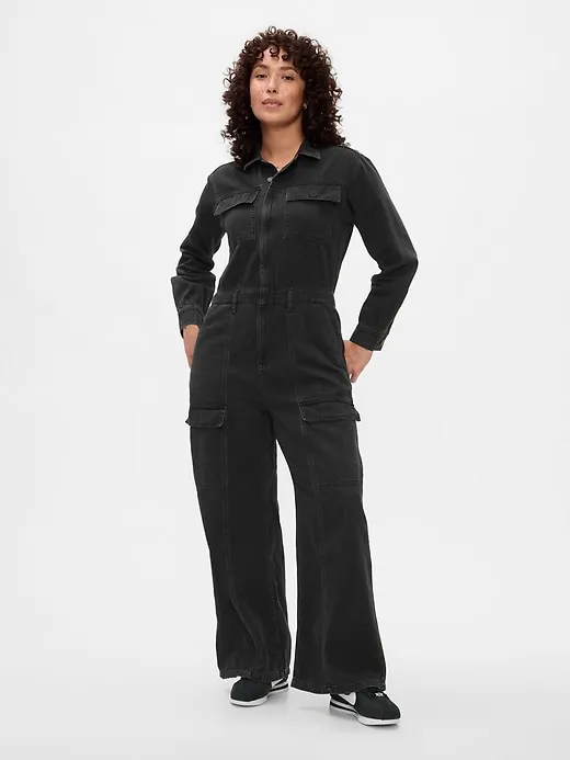 Denim Cargo Jumpsuit sold by GAP product image thumbnail 5
