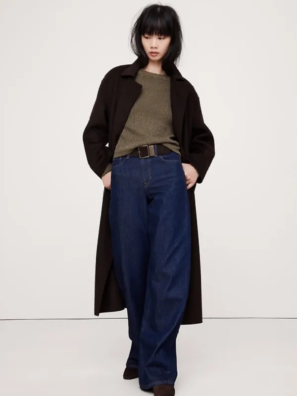 Merino-Blend Crew-Neck Sweater sold by Banana Republic