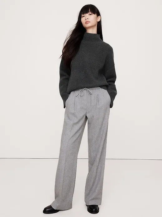 Double-Faced Cashmere Sweater with Vented Back sold by Banana Republic