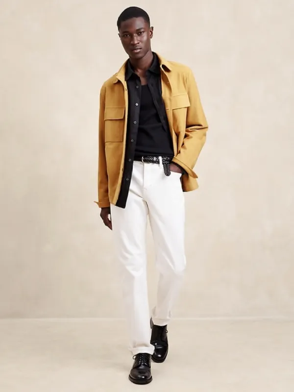 Nubuck Leather Shirt Jacket sold by Banana Republic