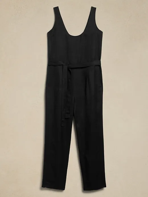 Viscose-Linen Jumpsuit sold by Banana Republic product image thumbnail 4