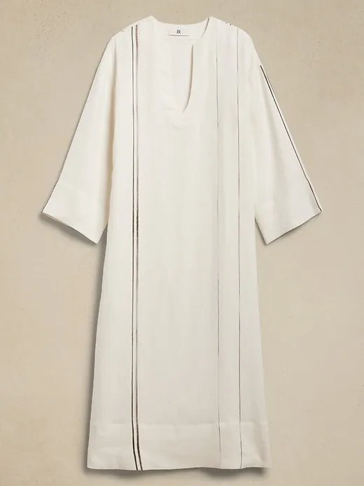 European Linen Kaftan Midi Dress sold by Banana Republic product image thumbnail 5