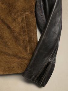 Pacer Leather Biker Jacket sold by Banana Republic