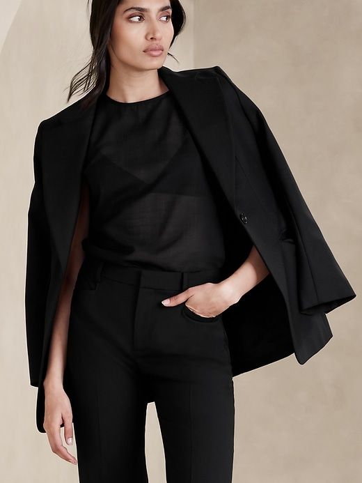 Siena Straight Italian Wool Pant sold by Banana Republic product image thumbnail 3