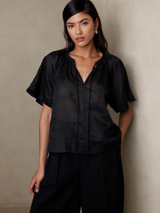 Petite Ramie Top sold by Banana Republic