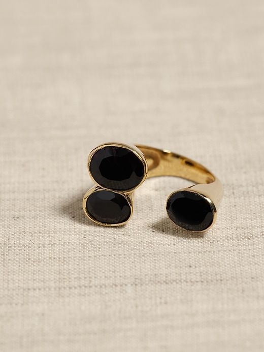Ravena Triple Gem Statement Ring | Aureus + Argent sold by Banana Republic