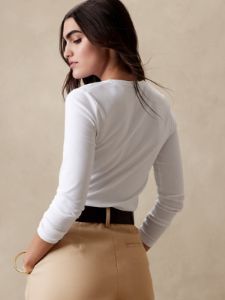 Refined Crew-Neck T-Shirt sold by Banana Republic