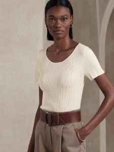 Ravello Leather Waist Belt sold by Banana Republic
