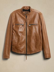 Leather Biker Jacket sold by Banana Republic