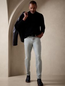 Slim Luxe Traveler Jean sold by Banana Republic