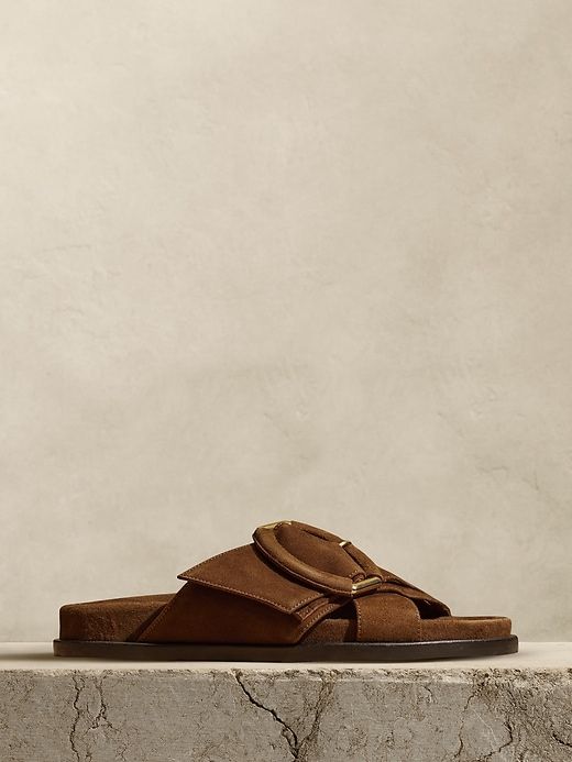 Ravello Suede Slide sold by Banana Republic
