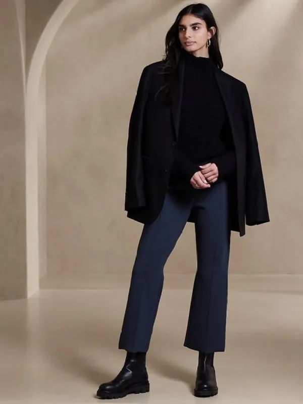 Milano Flare Cropped Sweater Pants sold by GAP