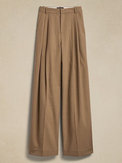 Siena Wide-Leg Italian Wool Pant sold by Banana Republic product image thumbnail 5