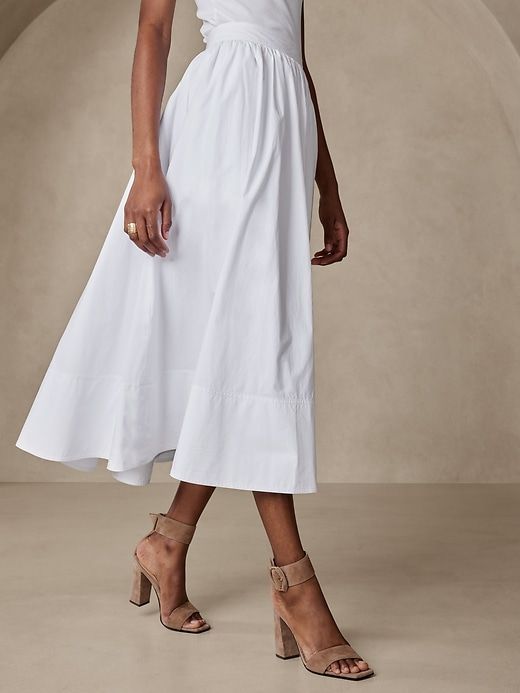 Laurel Poplin Skirt sold by Banana Republic product image thumbnail 3