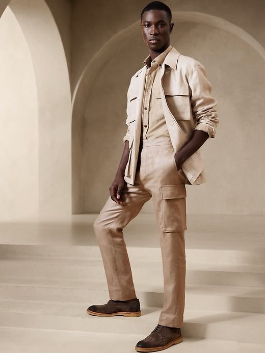 Linen Cargo Dress Pant sold by Banana Republic