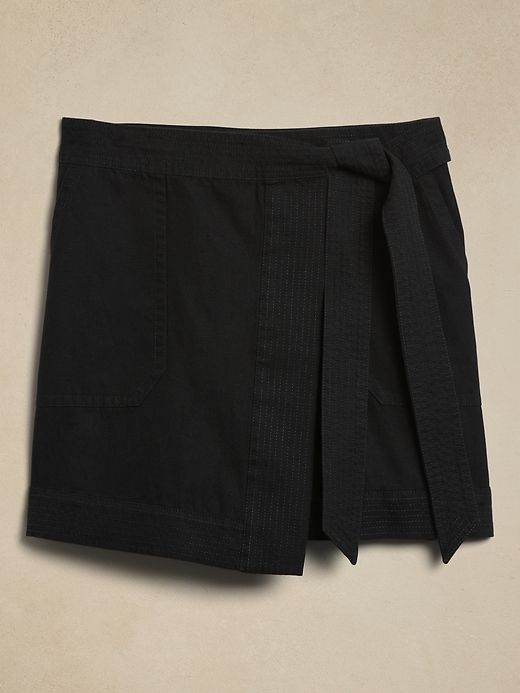 Tessa Cotton-Linen Mini Skirt sold by Banana Republic product image thumbnail 2