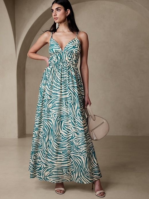 Rosalia Cotton-Silk Maxi Dress sold by GAP
