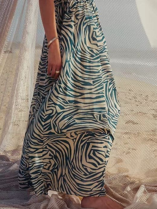 Rosalia Cotton-Silk Maxi Dress sold by GAP product image thumbnail 5