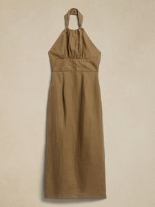 Lisa Linen Midi Dress sold by Banana Republic