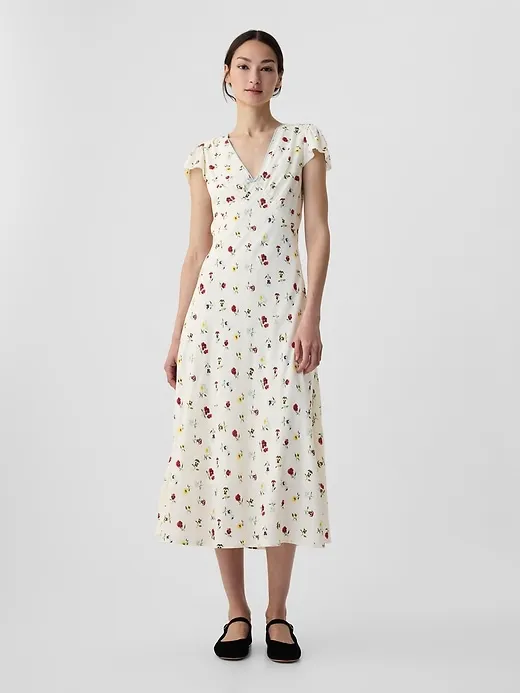Gap × DÔEN Floral Midi Dress sold by GAP