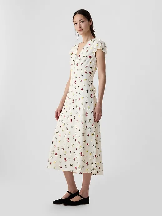 Gap × DÔEN Floral Midi Dress sold by GAP product image thumbnail 3