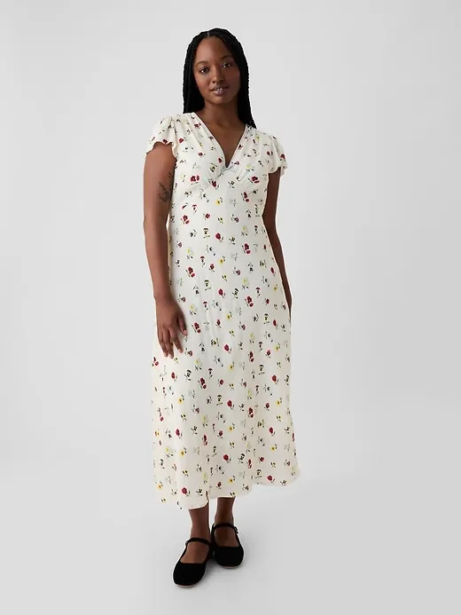 Gap × DÔEN Floral Midi Dress sold by GAP product image thumbnail 5