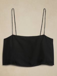 Arabella Silk Cropped Tank Top sold by Banana Republic