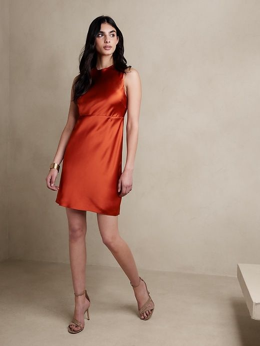 Alana Silk Mini Dress sold by GAP