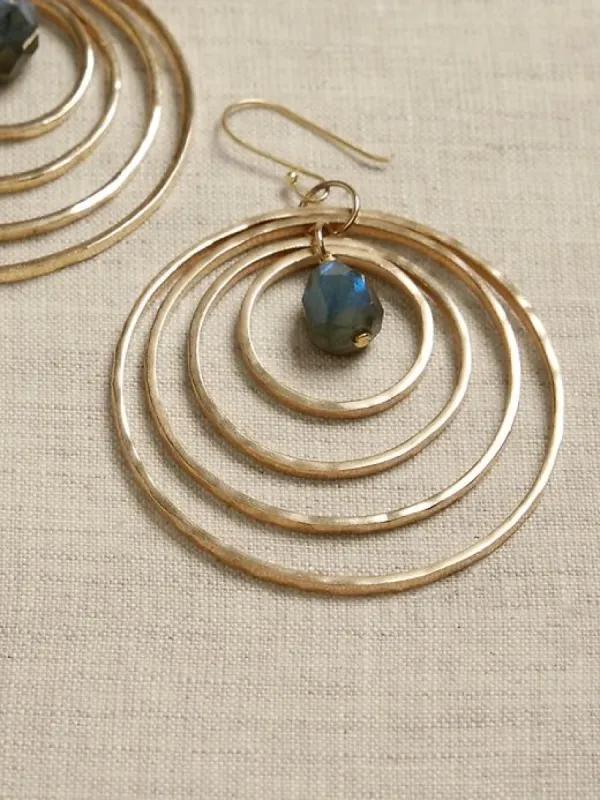 Labradorite Solar System Earrings | Aureus + Argent sold by GAP