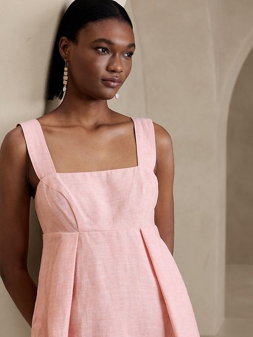 Kenza Linen Mini Dress sold by GAP product image thumbnail 3