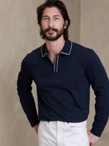 Luxury-Touch Pique Polo sold by Banana Republic
