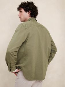 Malo Twill Shirt Jacket sold by Banana Republic