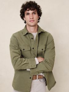Malo Twill Shirt Jacket sold by Banana Republic