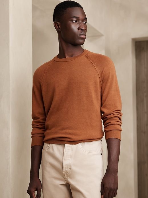 Franco Italian Merino Crew-Neck Sweater sold by GAP