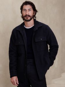 Tristan Bouclé Shirt Jacket sold by Banana Republic