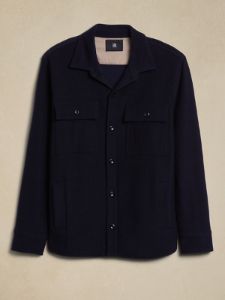 Tristan Bouclé Shirt Jacket sold by Banana Republic