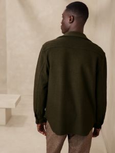 Tristan Bouclé Shirt Jacket sold by Banana Republic