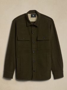 Tristan Bouclé Shirt Jacket sold by Banana Republic