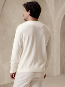 Double-Knit Henley T-Shirt sold by Banana Republic