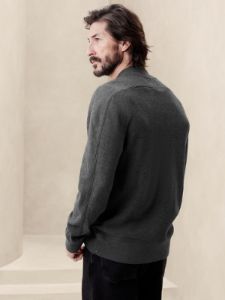 Double-Knit Henley T-Shirt sold by Banana Republic